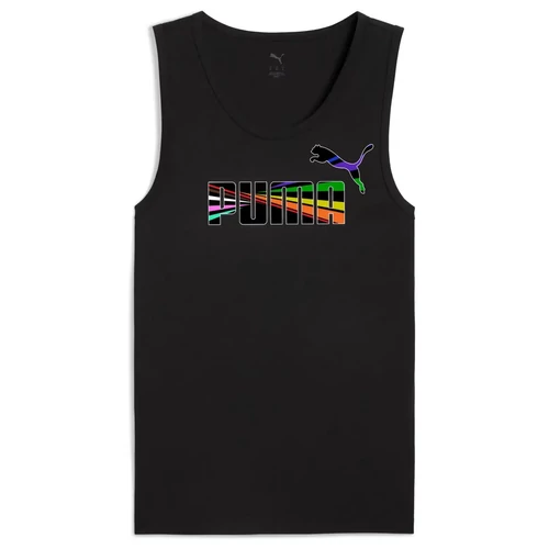 Puma LOVE UNITED Tank férfi ujjatlan póló, fekete-színes logó, S25