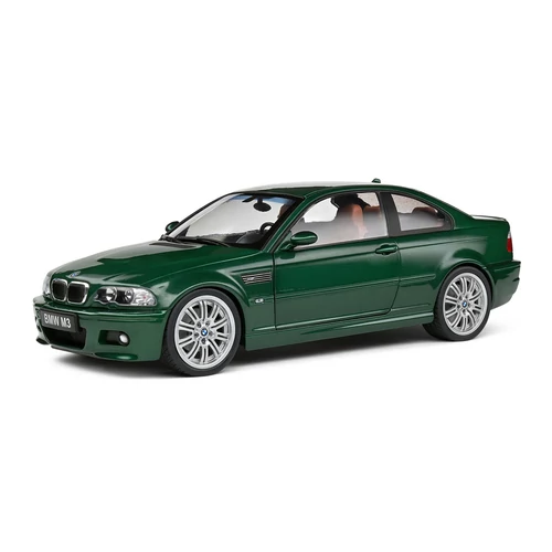 Bmw E46 M3 Coupé zöld 2000 modell autó 1:18