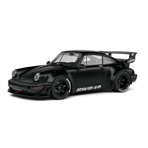 Porsche 911 (964) RWB bodykit Darth Vader fekete 2016 modell autó 1:18