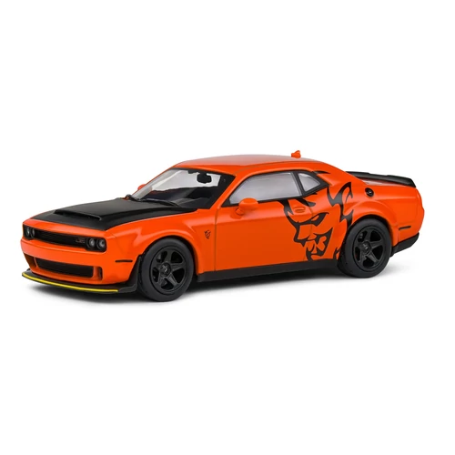 Dodge Challenger SRT Demon V8 6.2L 2018 narancssárga modell autó 1:43