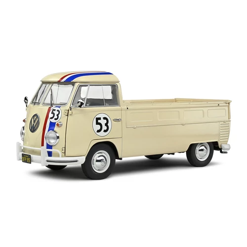 Volkswagen T1 Pickup "Racer # 53" bézs 1950 modell autó 1:18