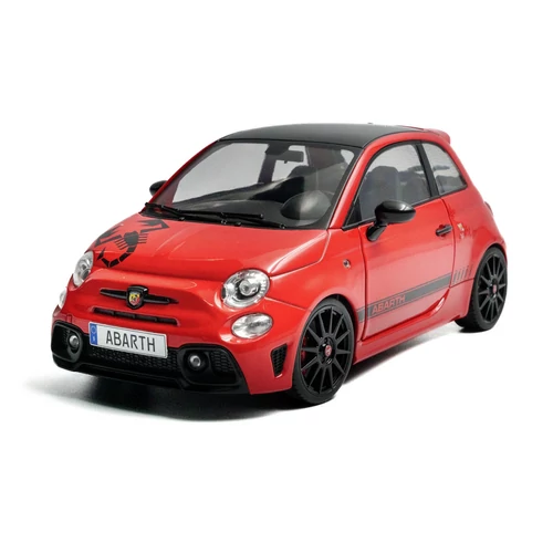 Fiat F595 Abarth Rosso Maranello piros 2022 modellautó 1:18