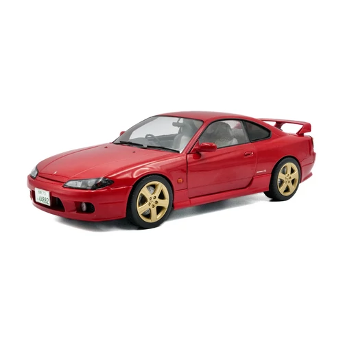 Nissan Silvia S15 Spec-R Aero Flame piros 1999 modellautó 1:18