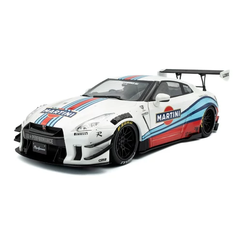 Nissan GT-R R35 W Liberty Walk body kit 2.0 fehér 2024 modellautó 1:18
