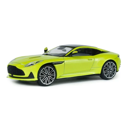 Aston Martin DB12 Coupe zöld citrom 2023 modellautó 1:43