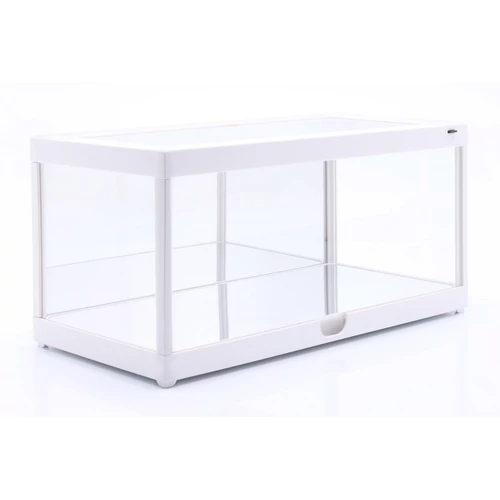 Multi Functional Mirror Back/Mirror base Led Lighted fehér Vitrin (1X) 1:18 / (2X) 1:24