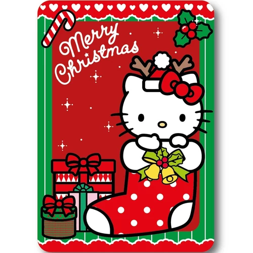 Hello Kitty Holiday Cheer Karácsonyi polár takaró 100x140cm