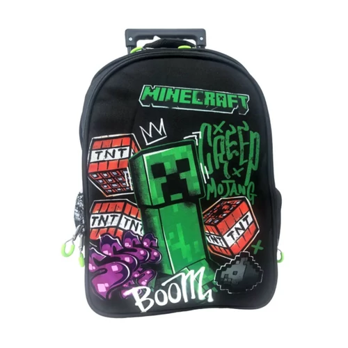 Minecraft Metro Art Boom gurulós iskolatáska, táska 46 cm